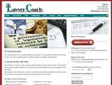 Tablet Screenshot of lawyer-coach.com